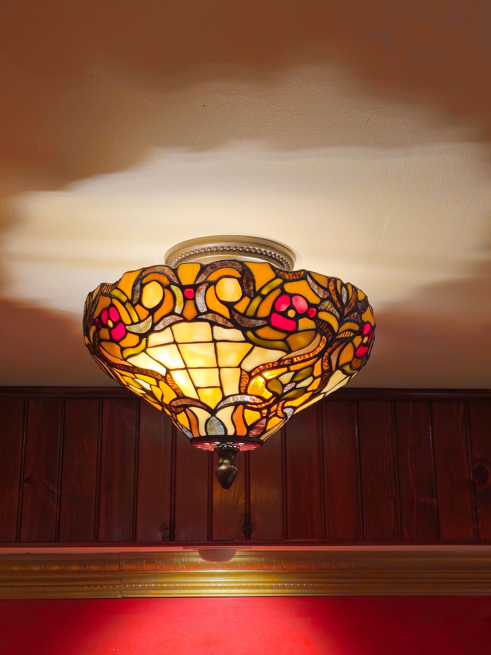 Tiffany Style Ceiling Light 6"H X 12"W (1 of 4)