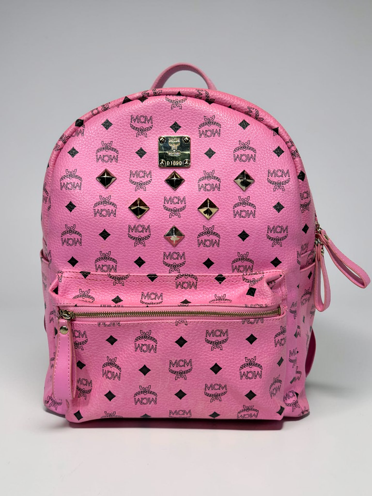 Authentic MCM. Pink Leather Backpack. "München" Germany (1 of 20)