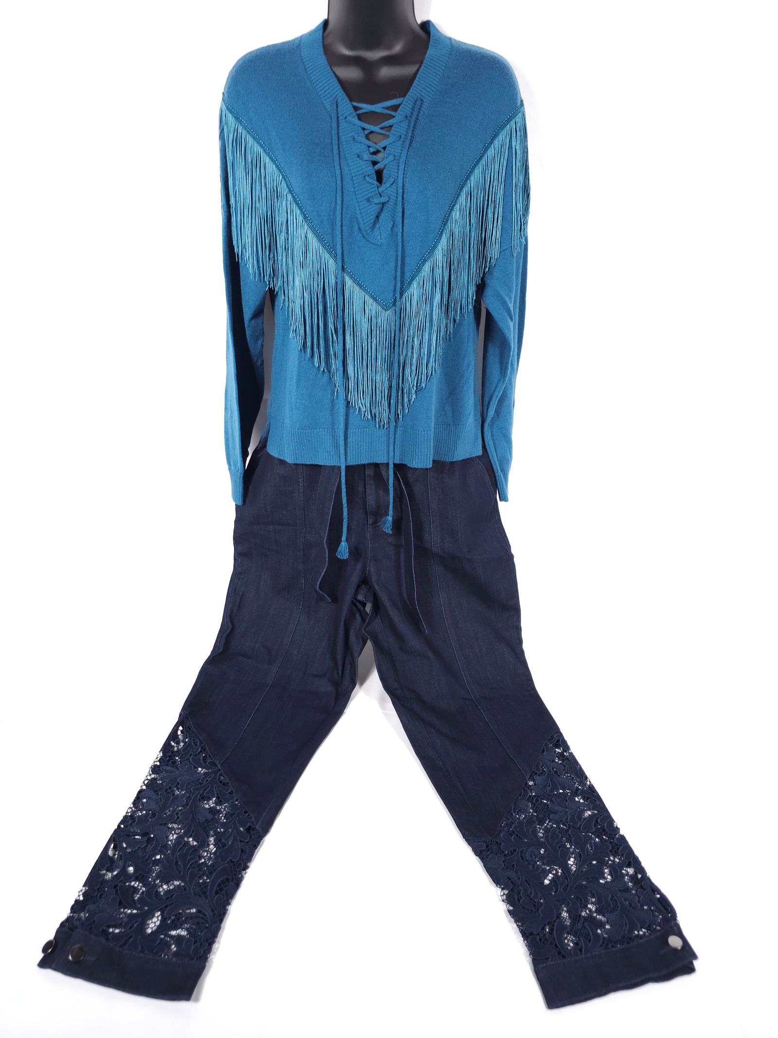 Women's Haute Hippie Long Sleeve Top Size S With Pants Size 6 (1 of 7)