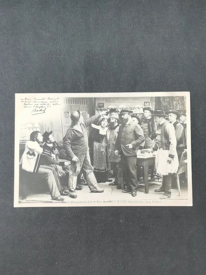 An old postcard with French characters (1 of 2)