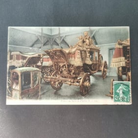 A postcard from the Petit Trianon Carriage Museum in Versailles, France