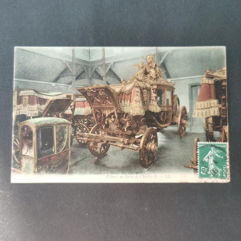 A postcard from the Petit Trianon Carriage Museum in Versailles, France (1 of 2)