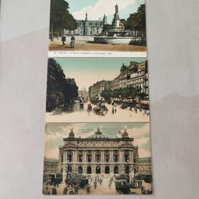 A set of 3 postcards