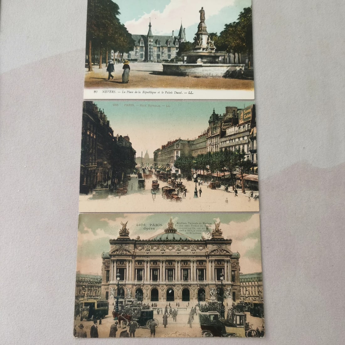 A set of 3 postcards: Size:/. Condition: Good used condition. Provenance: From Philadelphia PA estate. In house shipping is available for this item. All the items AS IS, please join the auction preview for the condition De