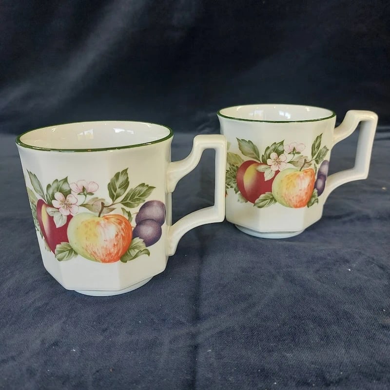 Pair of Johnson Bros Fresh Fruit Coffee Mugs (1 of 2)