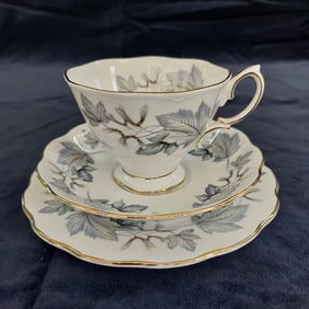 Royal Albert Silver Maple Tea Trio