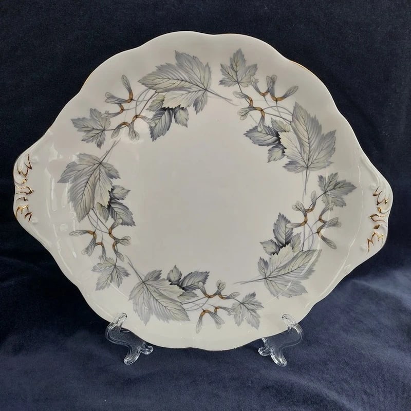 Royal Albert Silver Maple Sandwich Plate (1 of 2)