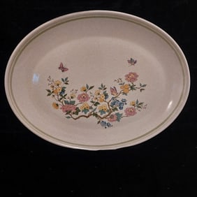 Large Royal Albert Summer Solitude Oval Platter