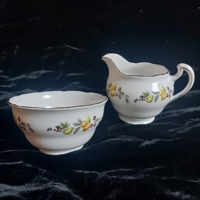 Royal Vale Sugar Bowl & Milk Jug