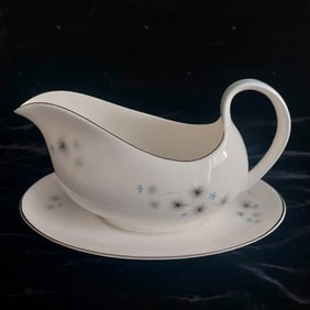 Royal Doulton Thistledown Gravy Jug and Saucer Set