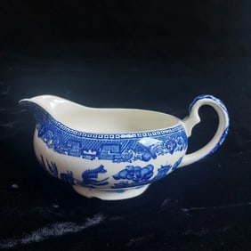 Vintage Alfred Meakin Old Willow Sauce Jug