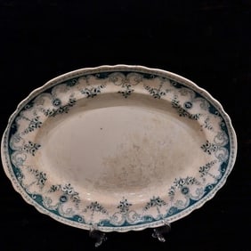 Large Oval Platter T Rathbone & Co Queen