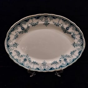 Antique T Rathbone & Co Queen Oval Platter