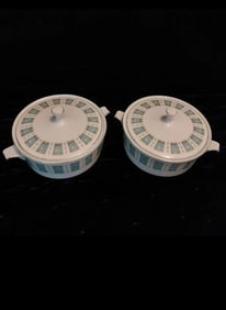Pair of Vintage Myott Ironstone Concorde Tureens with lids