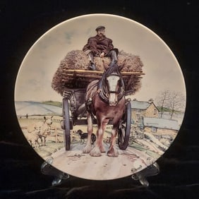 "Spring Carting" collectible Wedgwood plate
