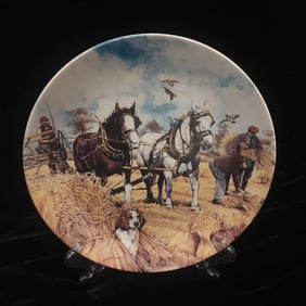 Working Horses 'The Harvesters' collectible plate