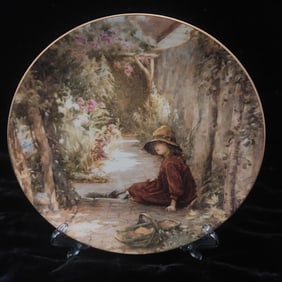 Vintage plate 'The Little Gardener'
