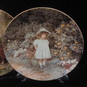 A Pause for Reflection vintage collectible plate