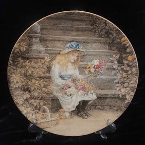 Wedgwood plate 'The Flower Girl'