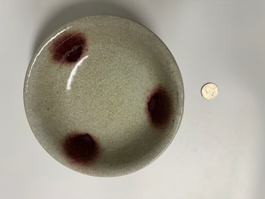 Chinese Ice Crack Red Glazed Porcelain Bowl