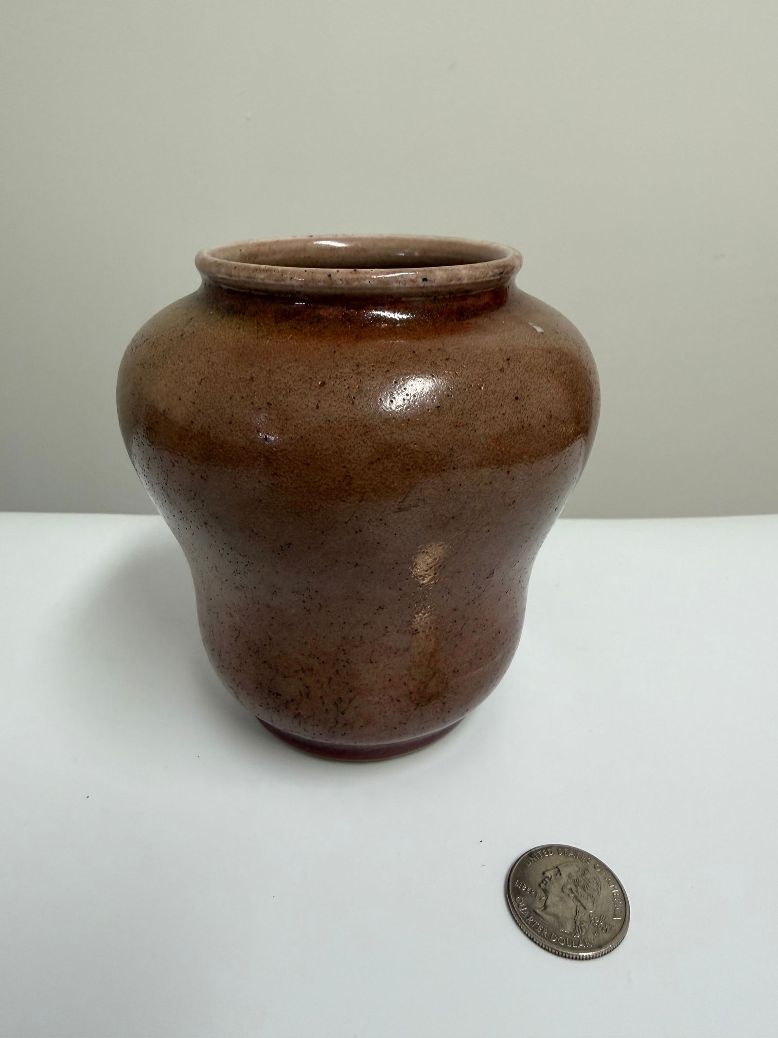 Chinese Red Glazed Porcelain Water Pot (1 of 7)