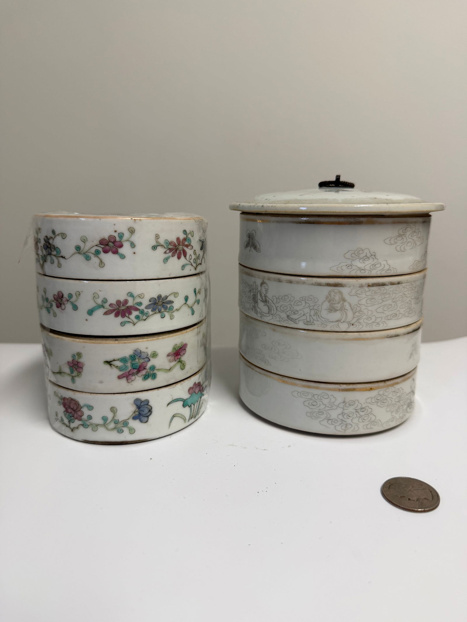 Set Of 2 PCS Chinese Porcelain Boxes (1 of 7)