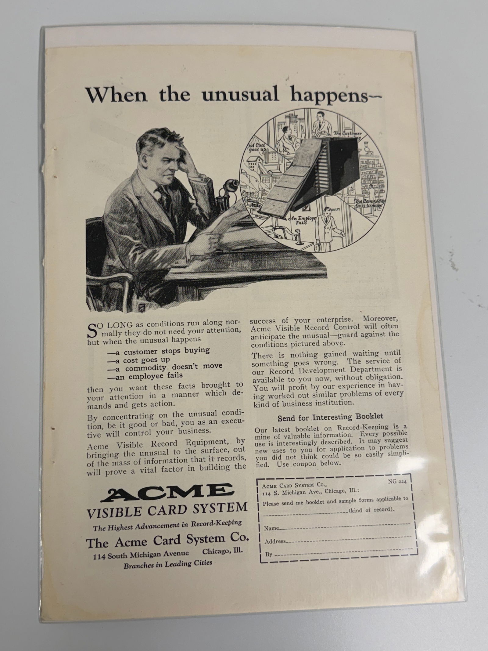 Vintage ACME Ad: Dimension: / , please note Due to manual measurement, dimensions may vary. Condition: Good used condition, please note buyers are obligated to come to the site to inspect the condition and details of