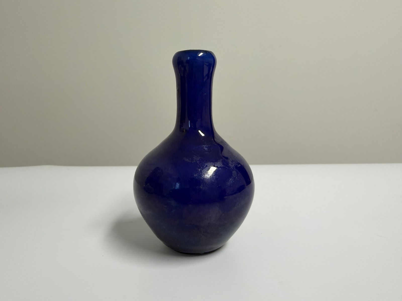 Chinese Blue Glazed Porcelain Vase (1 of 7)