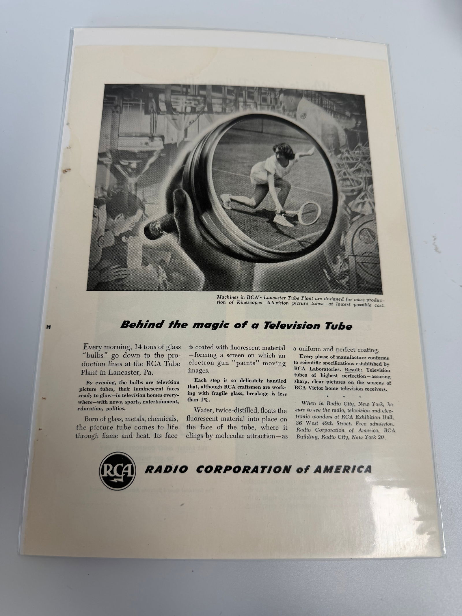 Vintage Radio Ad: Dimension: / , please note Due to manual measurement, dimensions may vary. Condition: Good used condition, please note buyers are obligated to come to the site to inspect the condition and details of