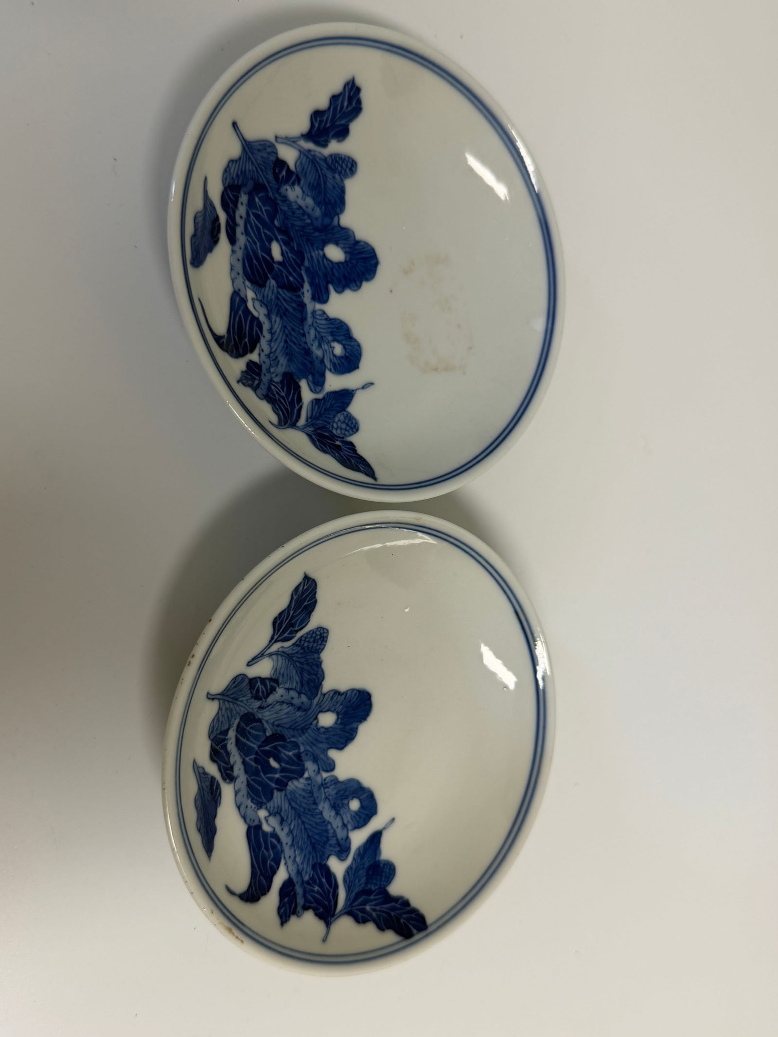 Pair Of Chinese blue and white porcelain plates mark (1 of 6)
