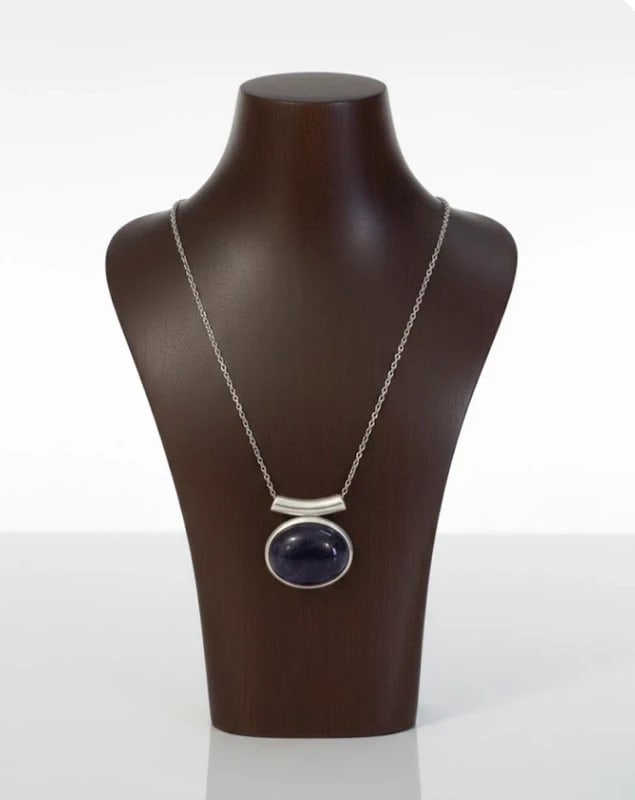 Amethyst Quartz & Sterling Silver Statement Necklace - 925: Dimension: / , please note Due to manual measurement, dimensions may vary. Condition: Good used condition, please note buyers are obligated to come to the site to inspect the condition and details of