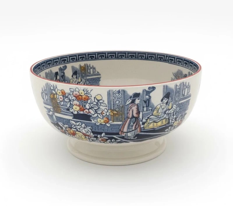 Antique Eggshell Porcelain Bowl: Dimension: 8 inches/ 20 cm, please note Due to manual measurement, dimensions may vary. Condition: Good used condition, please note buyers are obligated to come to the site to inspect the condition