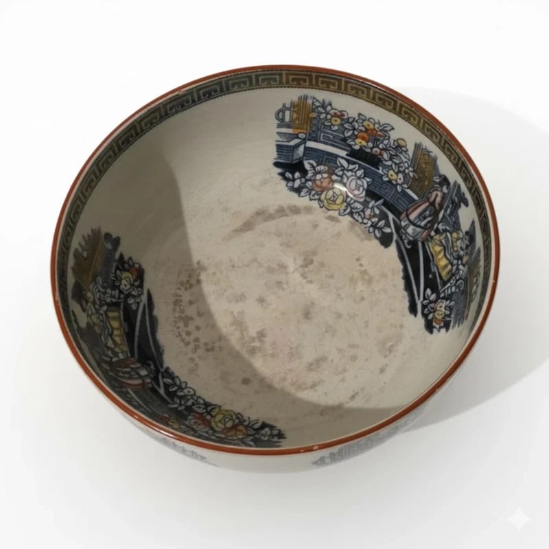 Antique Eggshell Porcelain Bowl - 2