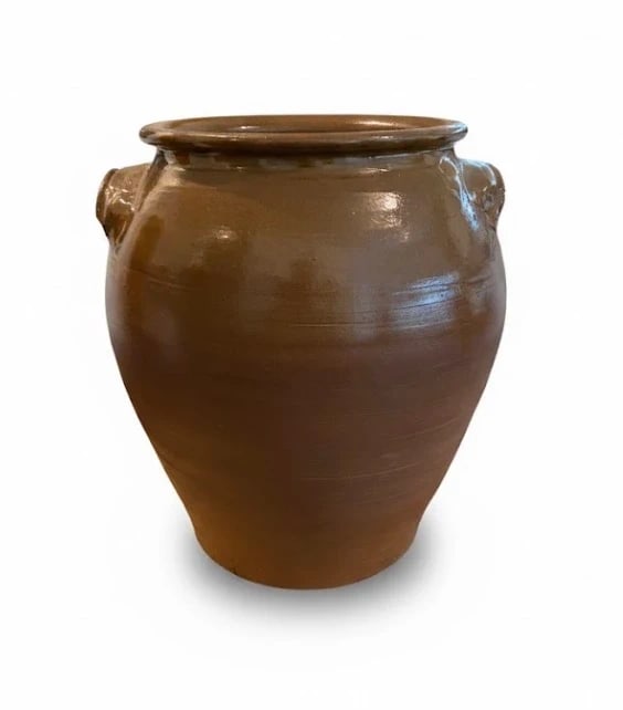 Large Antique Victorian Stoneware Bread Crock: Dimension: 12 inches , please note Due to manual measurement, dimensions may vary. Condition: Good used condition, please note buyers are obligated to come to the site to inspect the condition and det