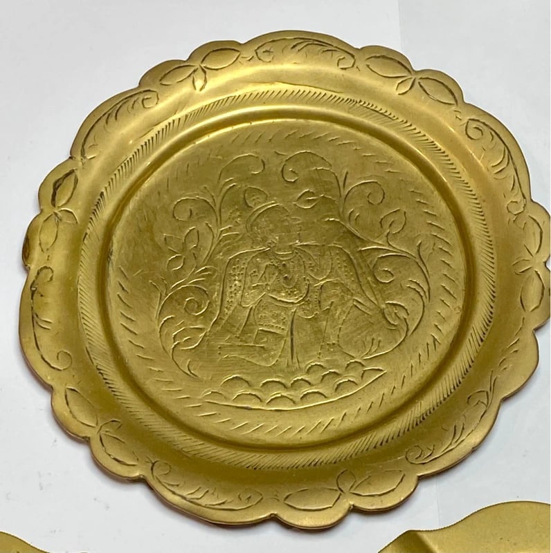 Vintage Brass Smoking Set - 2