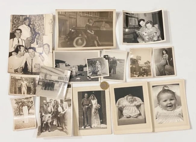 15 Vintage 1950s Snapshot Photos - Mid-Century Ephemera - Social History: Dimension: 8 inches/ 20 cm, please note Due to manual measurement, dimensions may vary. Condition: Good used condition, please note buyers are obligated to come to the site to inspect the condition an
