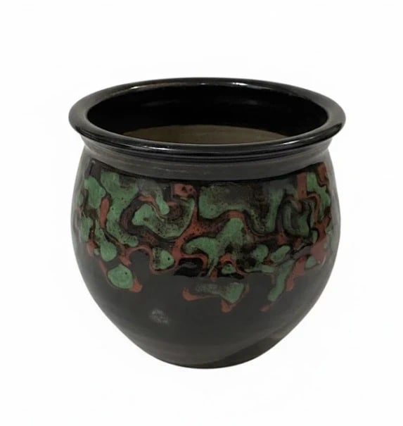 Vintage Studio Pottery Plant Pot (1 of 3)