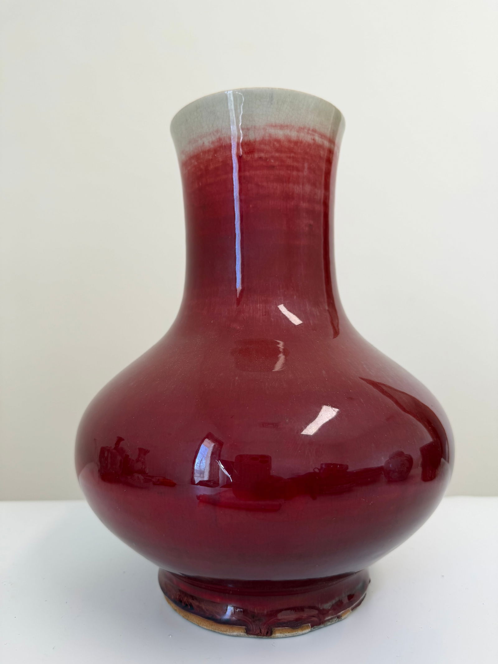 Chineseice crack glazed porcelain vase (1 of 10)