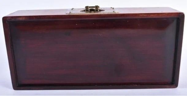 Antique Chinese Rosewood & Jade Jewelry Box - 3