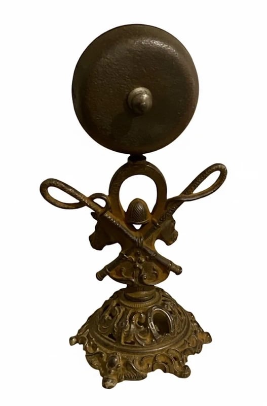 Antique Equestrian Desk Bell - 2