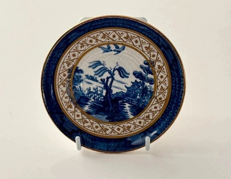 Rare Vintage Booths Real Old Willow?? saucer: Dimension: 6 inches. , please note Due to manual measurement, dimensions may vary. Condition: Good used condition, please note buyers are obligated to come to the site to inspect the condition and det