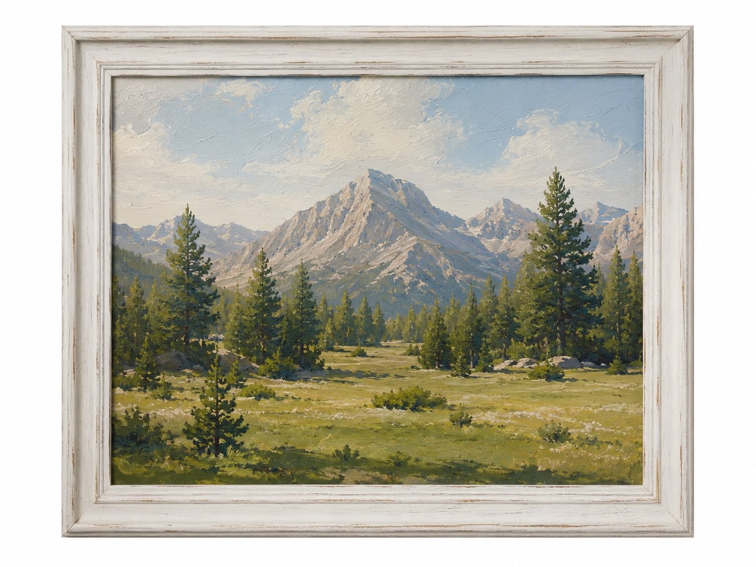 OIL PAINTING landscape Framed: Dimension: 16x20 inch, please note Due to manual measurement, dimensions may vary. Condition: Good used condition, please note buyers are obligated to come to the site to inspect the condition and