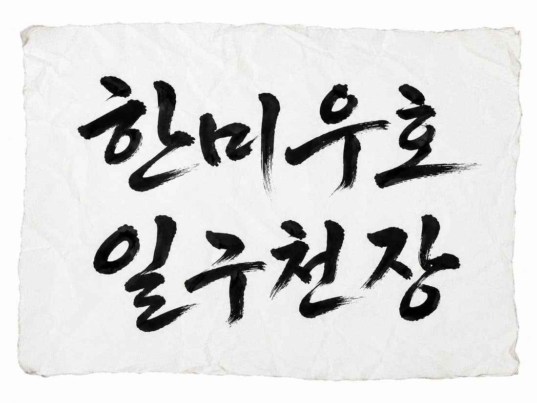 Unmounted Korean calligraphy 65#