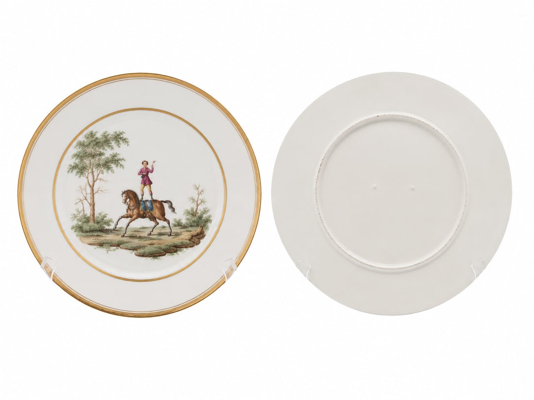 VINTAGE EARLY DERBY PORCELAIN PLATE 126#: Dimension: 9 inch, please note Due to manual measurement, dimensions may vary. , please note buyers are obligated to come to the site to inspect the condition and details of the item. condition report