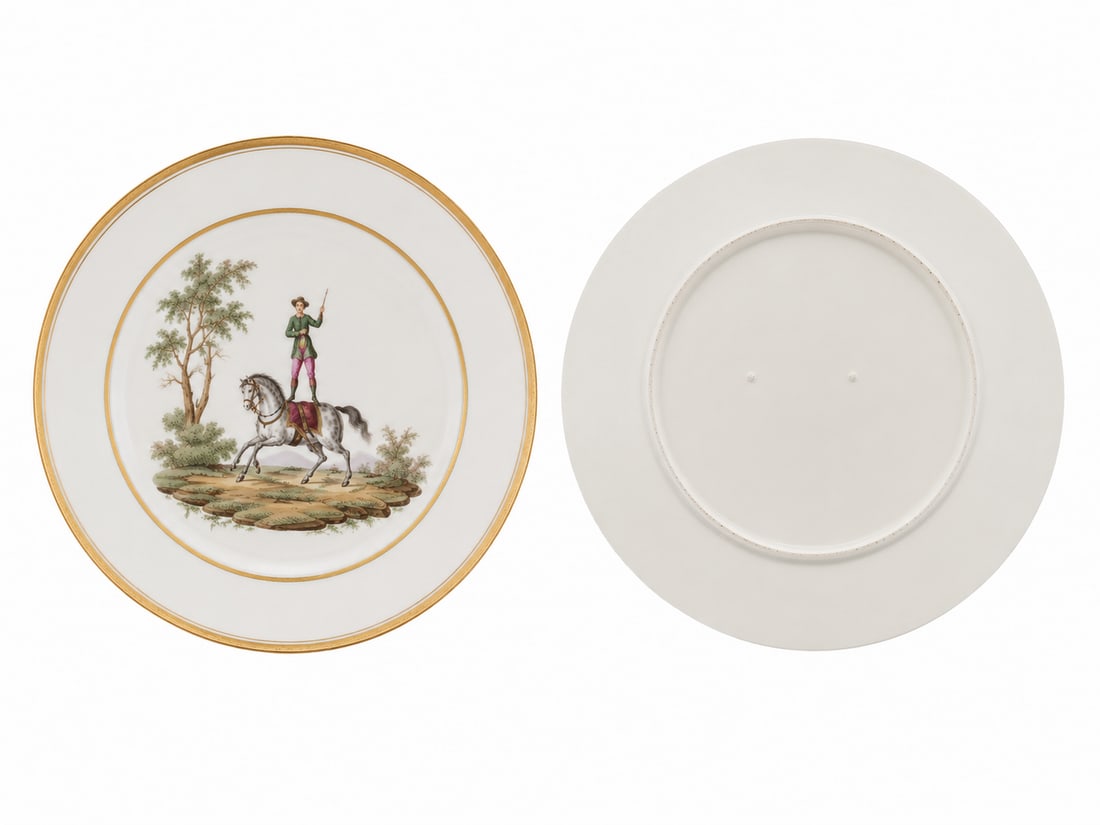 VINTAGE EARLY DERBY PORCELAIN PLATE 127#: Dimension: 9 inch, please note Due to manual measurement, dimensions may vary. , please note buyers are obligated to come to the site to inspect the condition and details of the item. condition report