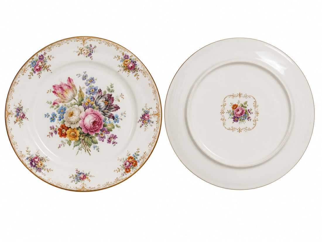 VINTAGE PAINTED Flowers PORCELAIN PLATE 161#: Dimension: 9 inch, please note Due to manual measurement, dimensions may vary. , please note buyers are obligated to come to the site to inspect the condition and details of the item. condition report