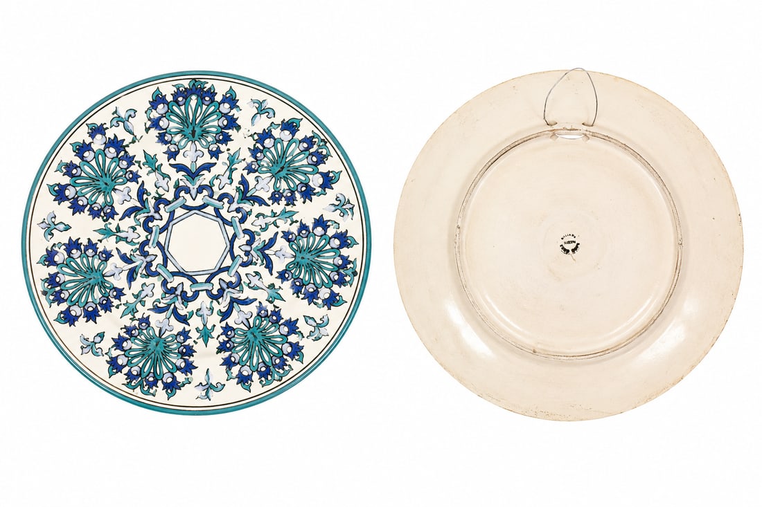 VINTAGE ORIENTAL CERAMIC PLATE: Dimension: inch, please note Due to manual measurement, dimensions may vary. , please note buyers are obligated to come to the site to inspect the condition and details of the item. condition report, 