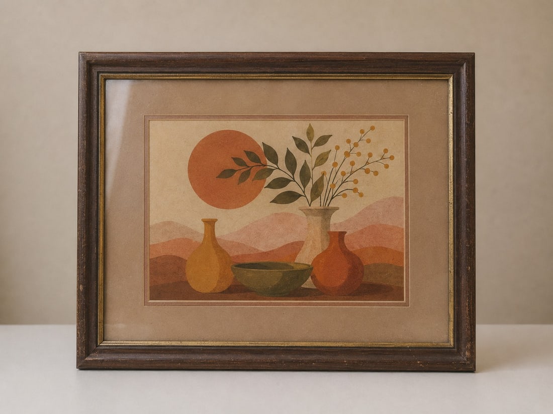Framed Printing: Dimension: 16 inches , please note Due to manual measurement, dimensions may vary. Condition: Good used condition, please note buyers are obligated to come to the site to inspect the condition and det