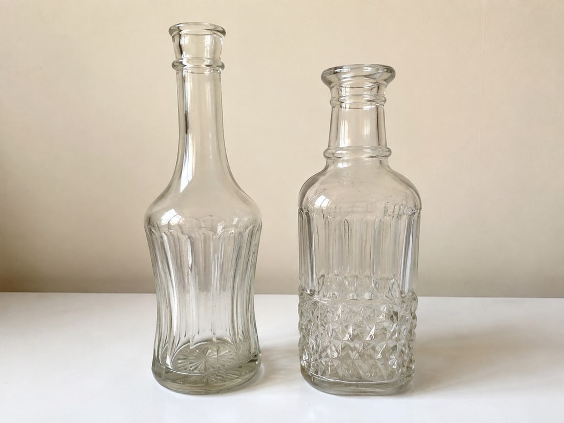 Set of 2 Vintage Glass bottles (1 of 1)