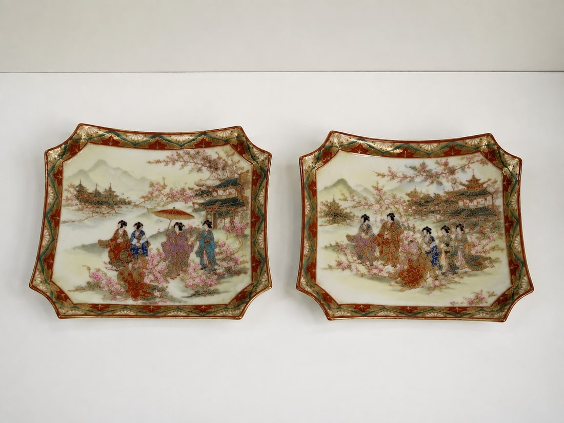 Pair of Japanese Chargers: Dimension: 12 inches , please note Due to manual measurement, dimensions may vary. Condition: Good used condition, please note buyers are obligated to come to the site to inspect the condition and